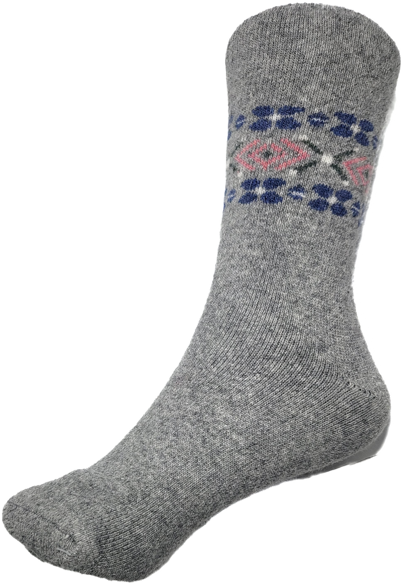 VERA TUCCI WINTER WOMEN'S THERMAL PATTERNED GREY SOCKS RMD2305-06-3 NEW FOR AW23!