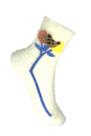 VERA TUCCI BEAR FLOWER DESIGN FLUFFY WOMEN'S WINTER SOCKS RMD2305-09-2 NEW FOR AW23!