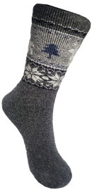 VERA TUCCI WINTER WONDERLAND DESIGN PATTERNED MEN'S THERMAL WINTER SOCKS RMD2305-10-5 NEW FOR AW23!