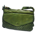 BRENNAN WASHED WOVEN LEATHER - Luxury Washed Clutch Leather Bag NEW