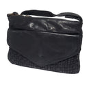 BRENNAN WASHED WOVEN LEATHER - Luxury Washed Clutch Leather Bag NEW
