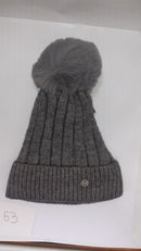 ACRYLIC RIBBED POM POM HAT AW23-RMD-53