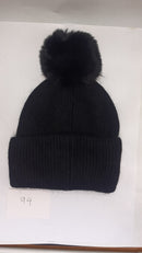 SIMPLE TURN UP ANGORA POM HAT AW23-RMD-94