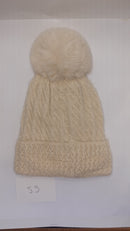 ACRYLIC FLUFFY POM POM HAT AW23-RMD-55
