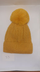 ACRYLIC FLUFFY POM POM HAT AW23-RMD-55