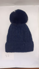 ACRYLIC FLUFFY POM POM HAT AW23-RMD-55