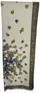 VERA TUCCI CASHMERE FEEL BUTTERFLY PATTERN PROVENCAL LOOK WINTER SCARF RMD2403-124-01