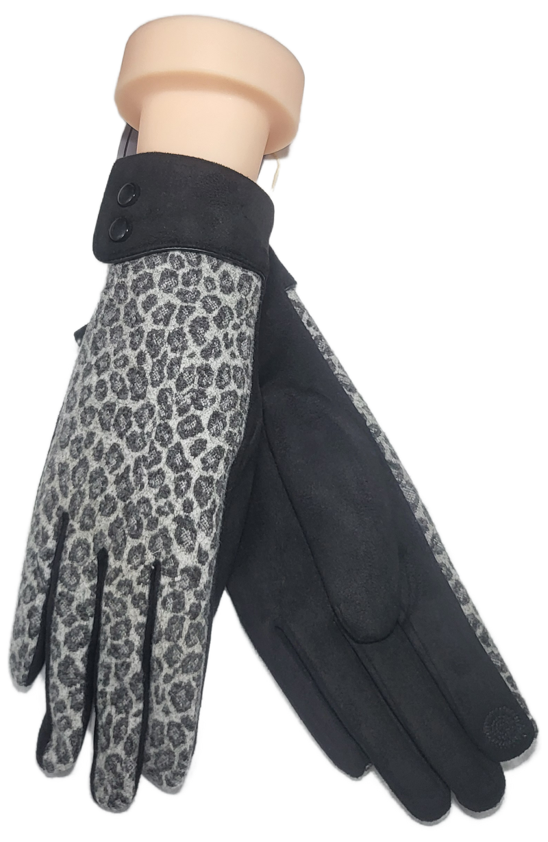 LEOPARD CUFF GLOVE RMD2403-105