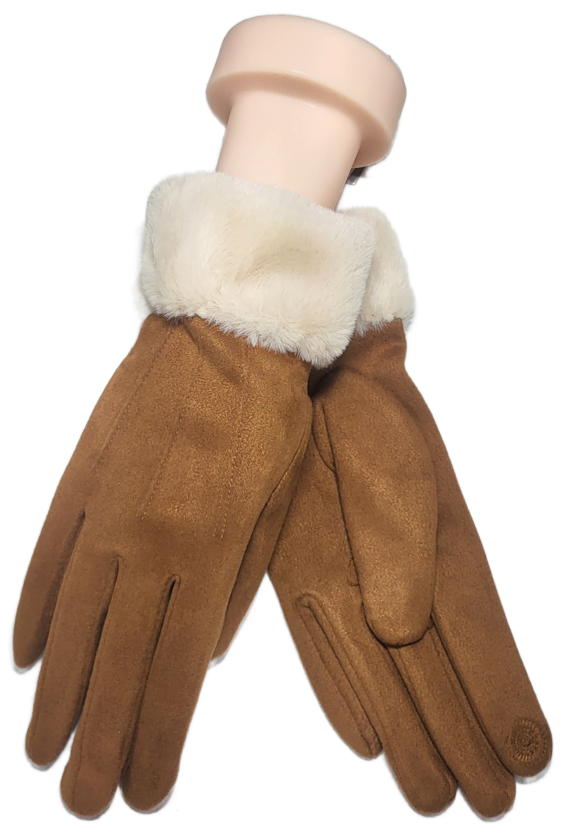 SHEEPSKIN FAUX FUR CUFF GLOVE RMD2403-139