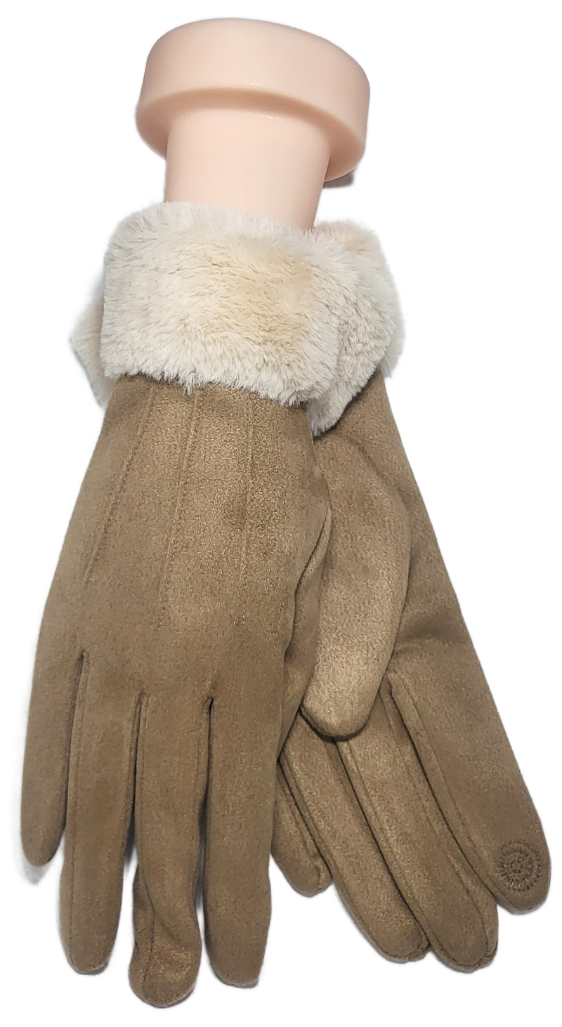 SHEEPSKIN FAUX FUR CUFF GLOVE RMD2403-139