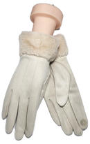 SHEEPSKIN FAUX FUR CUFF GLOVE RMD2403-139