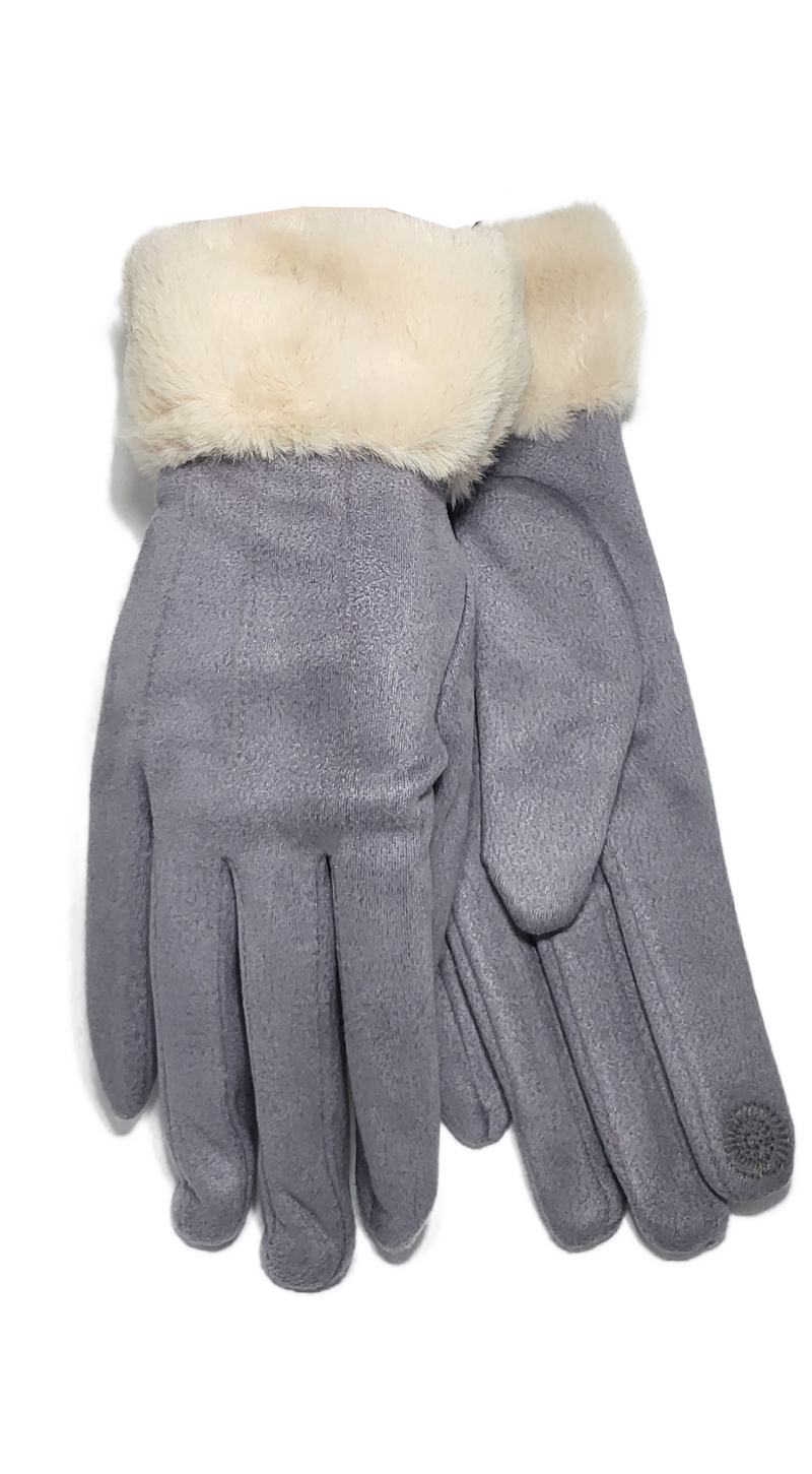 SHEEPSKIN FAUX FUR CUFF GLOVE RMD2403-139