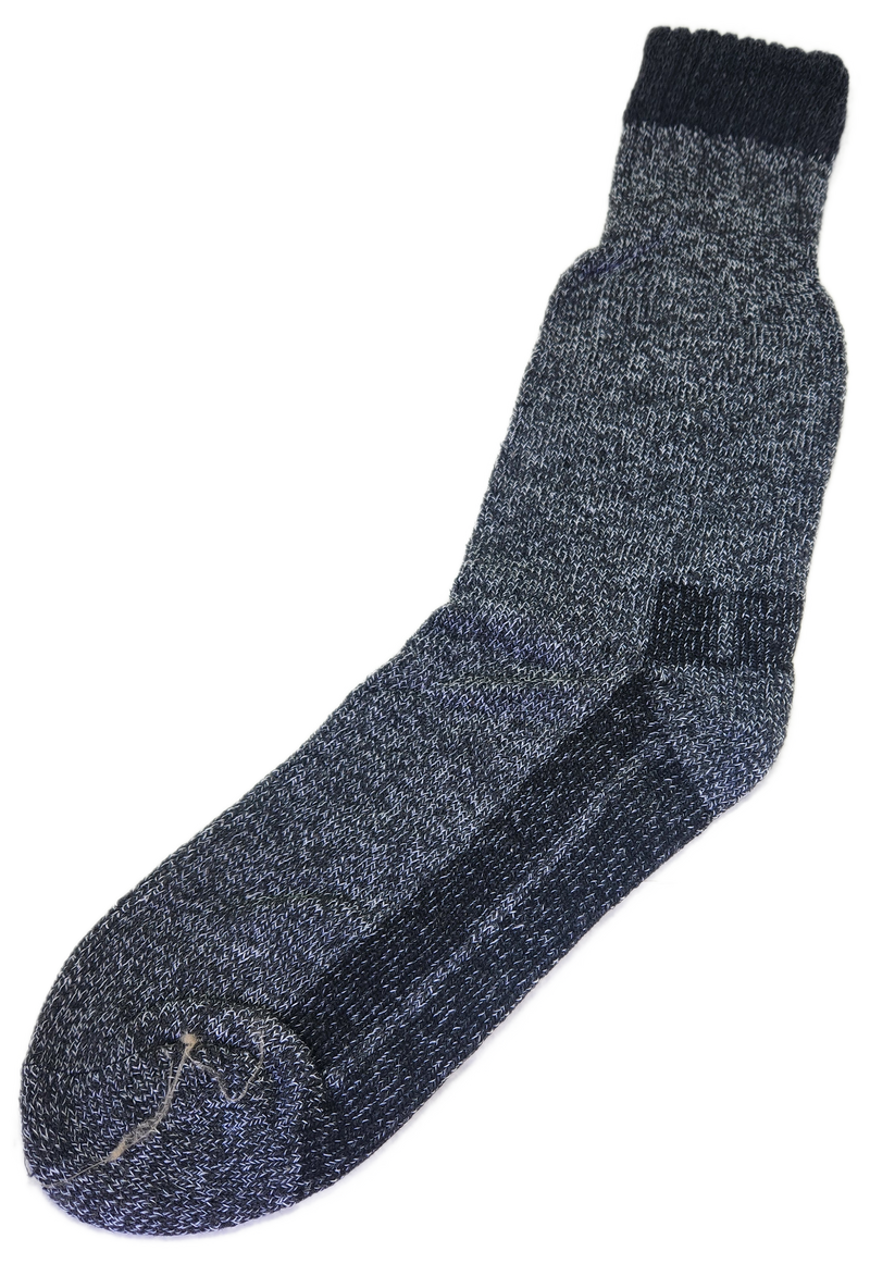 VERA TUCCI LUXURY MEN'S THERMAL PLAIN SOCKS 2.4 TOG WOOL BLEND RMD2403-28-1-02 DARK GREY