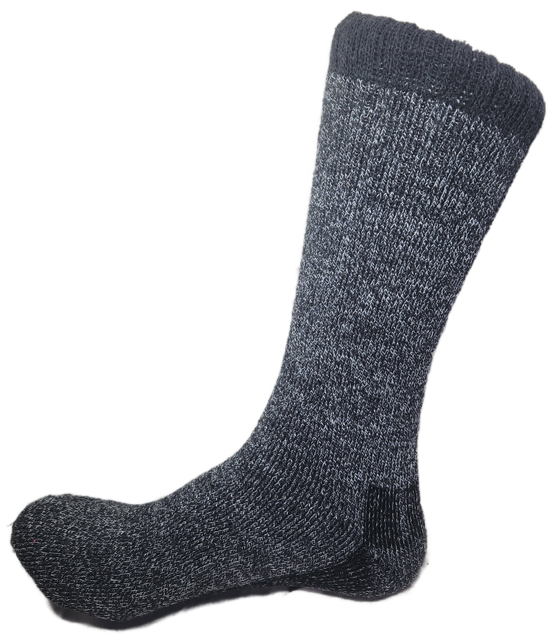 VERA TUCCI LUXURY MEN'S THERMAL PLAIN SOCKS 2.4 TOG WOOL BLEND RMD2403-28-1-02 DARK GREY