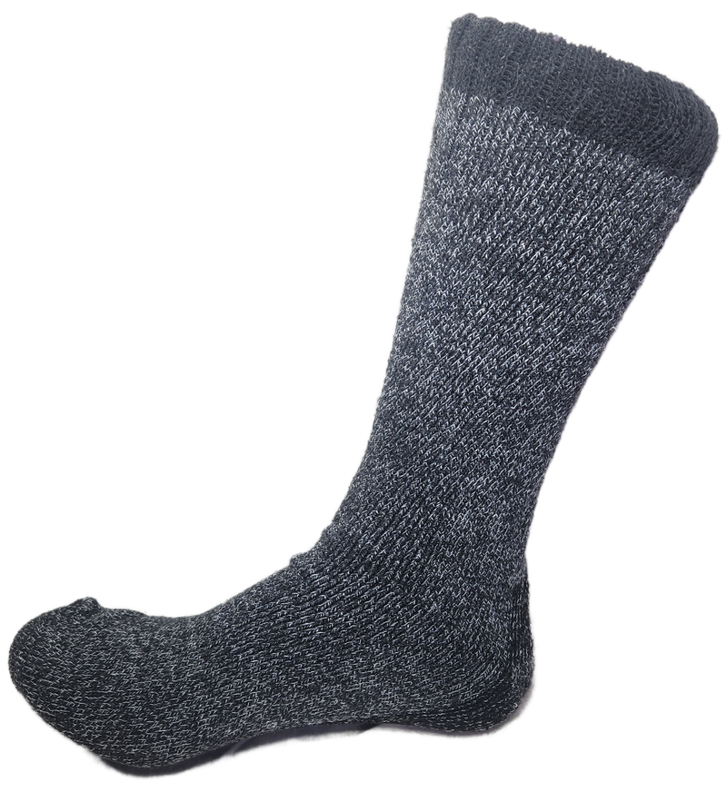 VERA TUCCI LUXURY MEN'S THERMAL PLAIN SOCKS 2.4 TOG WOOL BLEND RMD2403-28-1-03 MID GREY