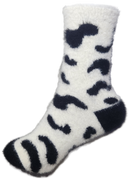 VERA TUCCI LUXURY WOMENS COSY FLUFFY SOCKS RMD2403-07-02 WHITE COW