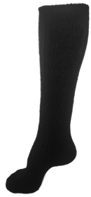 VERA TUCCI LUXURY LONG SUPER SOFT WOOL BLEND PLAIN COLOUR SOCKS RMD2403-172-01 BLACK