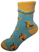 VERA TUCCI LUXURY WOMENS TURN OVER CUFF SOCKS RMD2403-24-03 DUCK