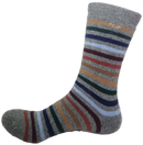 VERA TUCCI LUXURY MENS THERMAL SOCKS RMD2403-03-07 GREY STRIPE