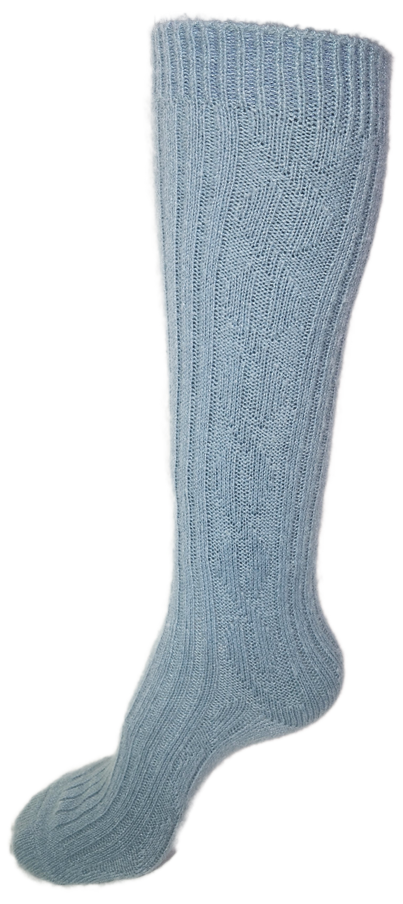 VERA TUCCI LUXURY LONG SUPER SOFT WOOL BLEND SOCKS RMD2403-172-03 DENIM