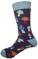 VERA TUCCI LUXURY WOMENS THERMAL SOCKS RMD2403-04-01 MUSHROOMS