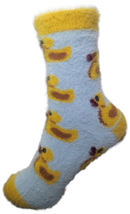 VERA TUCCI LUXURY WOMENS COSY FLUFFY SOCKS RMD2403-07-07 DUCK