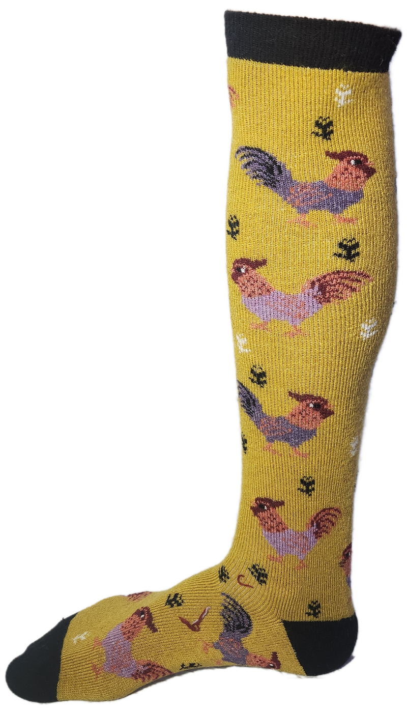 VERA TUCCI LUXURY MENS LONG SOCKS RMD2403-01-08 CHICKEN