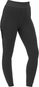 Ladies Thermal Plush Lined Vera Tucci Stretch Fit Leggings In Navy Or Black - 5 sizes, Navy or Black - RMD2403-18