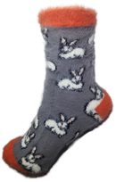 VERA TUCCI LUXURY WOMENS COSY FLUFFY SOCKS RMD2403-07-10 RABBIT