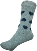 VERA TUCCI HEARTS DESIGN WOMEN'S THERMAL WINTER SOCKS RMD2305-86-01 NEW FOR AW23!