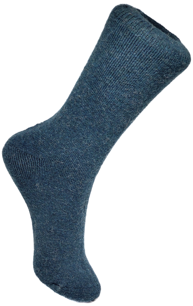 VERA TUCCI PLAIN TEAL WOMEN'S THERMAL WINTER SOCKS RMD2305-87-02 NEW FOR AW23!