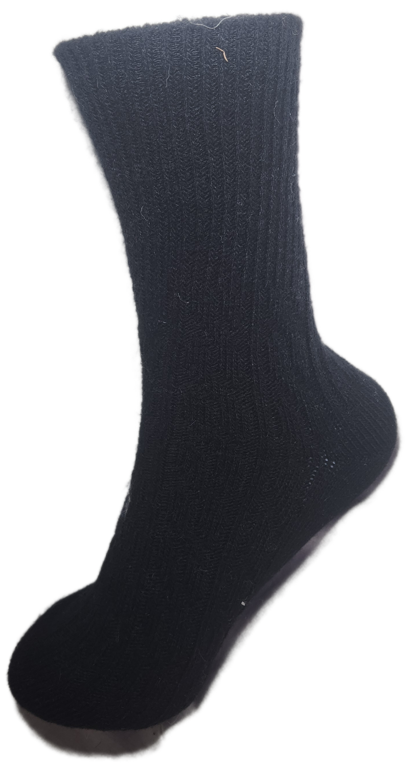 VERA TUCCI LUXURY PLAIN WOMEN'S SOCKS RMD2403-171-01 BLACK