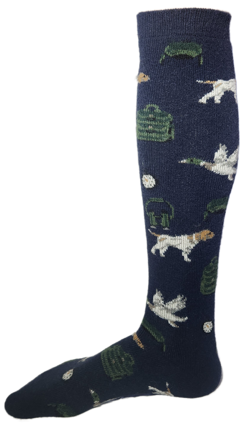 VERA TUCCI LUXURY MENS LONG SOCKS RMD2403-01-07 DOG & DUCK