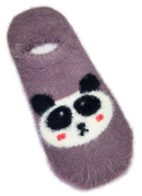 VERA TUCCI LUXURY WOMENS COSY FLUFFY ANKLE SOCKS RMD2403-06-03 PANDA