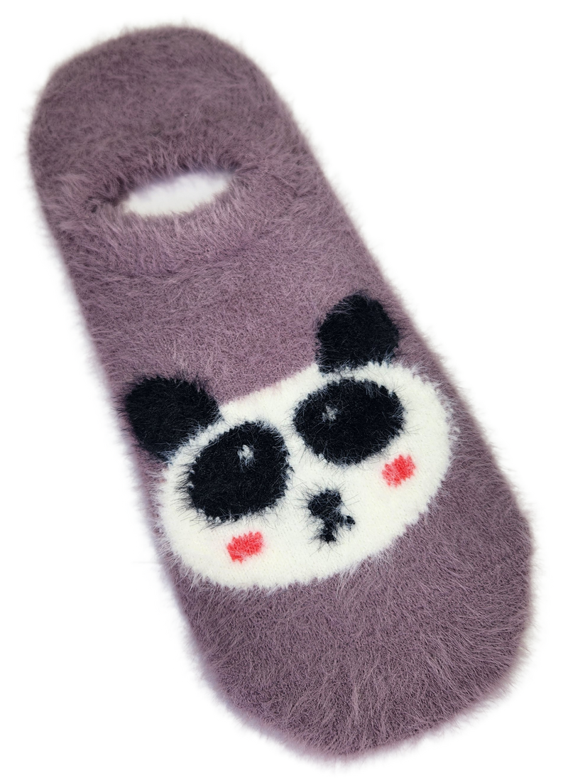 VERA TUCCI LUXURY WOMENS COSY FLUFFY ANKLE SOCKS RMD2403-06-03 PANDA