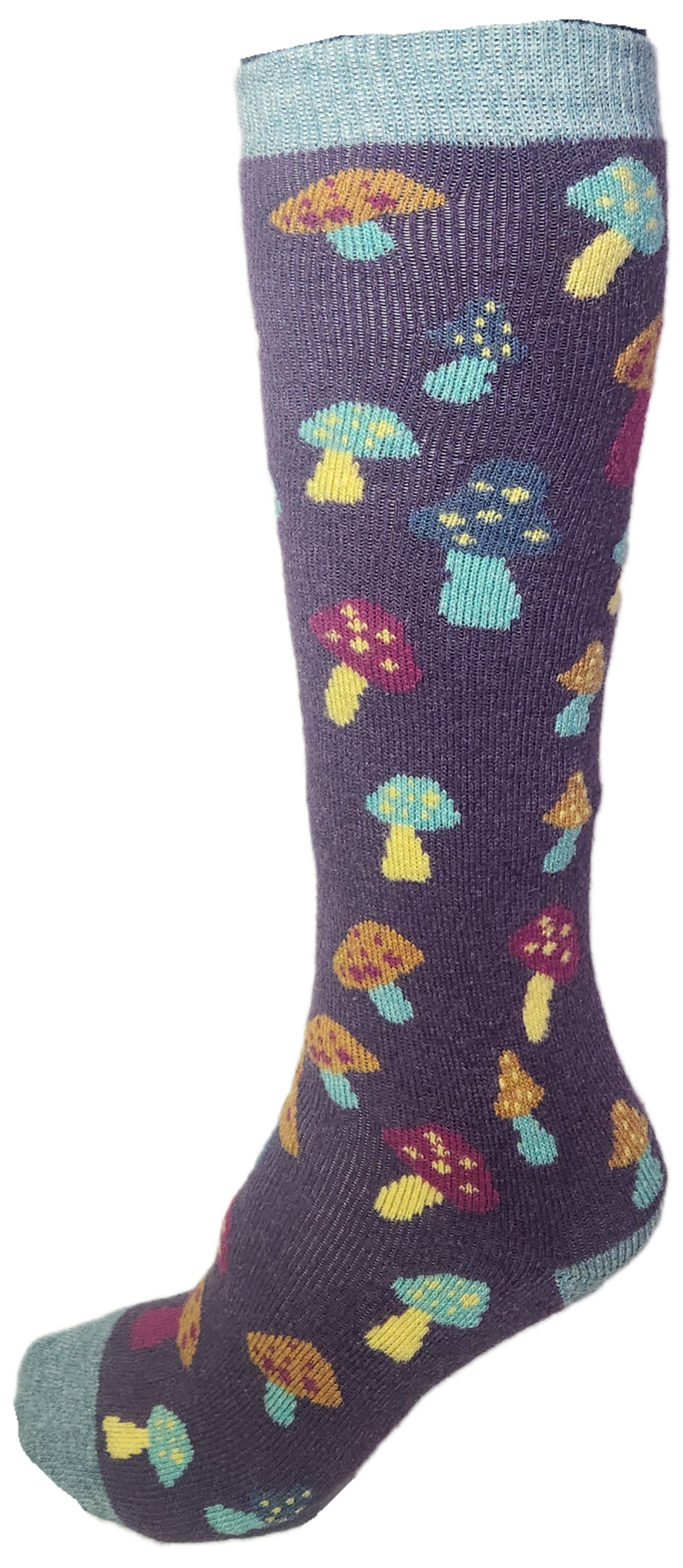 VERA TUCCI LUXURY MENS LONG SOCKS RMD2403-01-01 MUSHROOMS