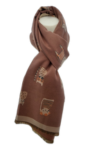 CAT PATTERN RMD2305-22 VERA TUCCI SCARF NEW FOR AW23!