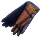 VERA TUCCI POM POM TARTAN PATTERN GLOVE RMD2305-07 2 COLOURS 2 SIZES