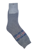 VERA TUCCI WINTER WOMEN'S THERMAL PATTERNED GREY SOCKS RMD2305-06-3 NEW FOR AW23!