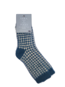 VERA TUCCI HOUNDSTOOTH DESIGN FLUFFY WOMENS WINTER SOCKS RMD2305-08-1 NEW FOR AW23!