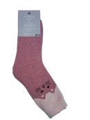 VERA TUCCI CAT DESIGN WOMEN'S THERMAL WINTER SOCKS RMD2305-85-01 NEW FOR AW23!