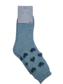 VERA TUCCI HEARTS DESIGN WOMEN'S THERMAL WINTER SOCKS RMD2305-86-01 NEW FOR AW23!