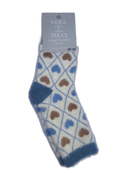 VERA TUCCI HEARTS DESIGN FLUFFY WOMEN'S WINTER SOCKS RMD2305-09-5 NEW FOR AW23!
