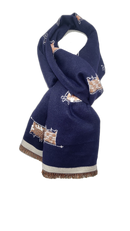 RMD2305-21 COW PATTERN VERA TUCCI SCARF NEW FOR AW23!