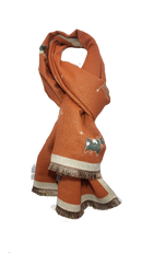 RMD2305-21 COW PATTERN VERA TUCCI SCARF NEW FOR AW23!