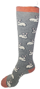 VERA TUCCI LUXURY WOMENS LONG SOCKS RMD2403-02-05 RABBITS