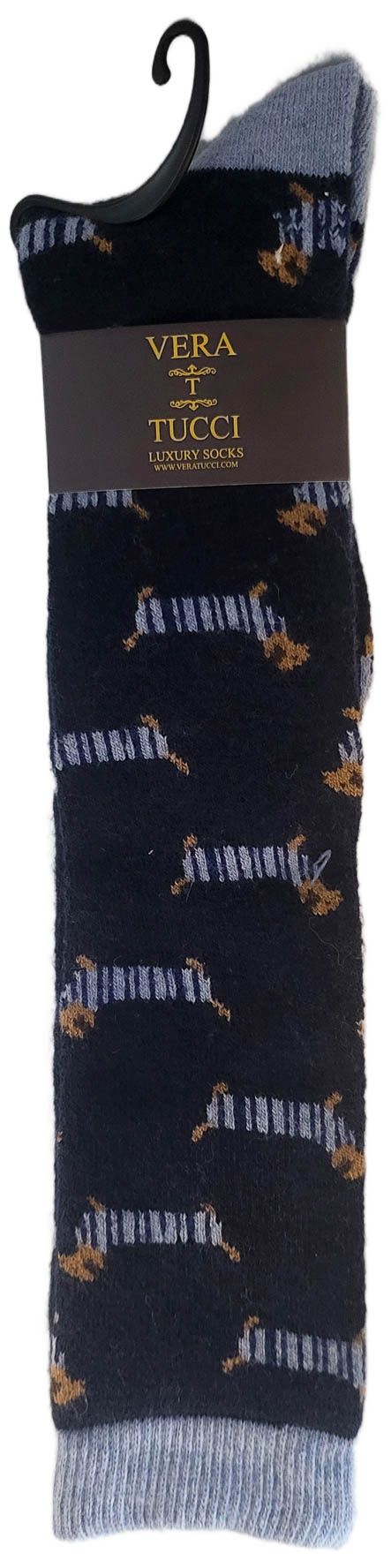 VERA TUCCI LUXURY MENS LONG SOCKS RMD2403-01-01 MUSHROOMS