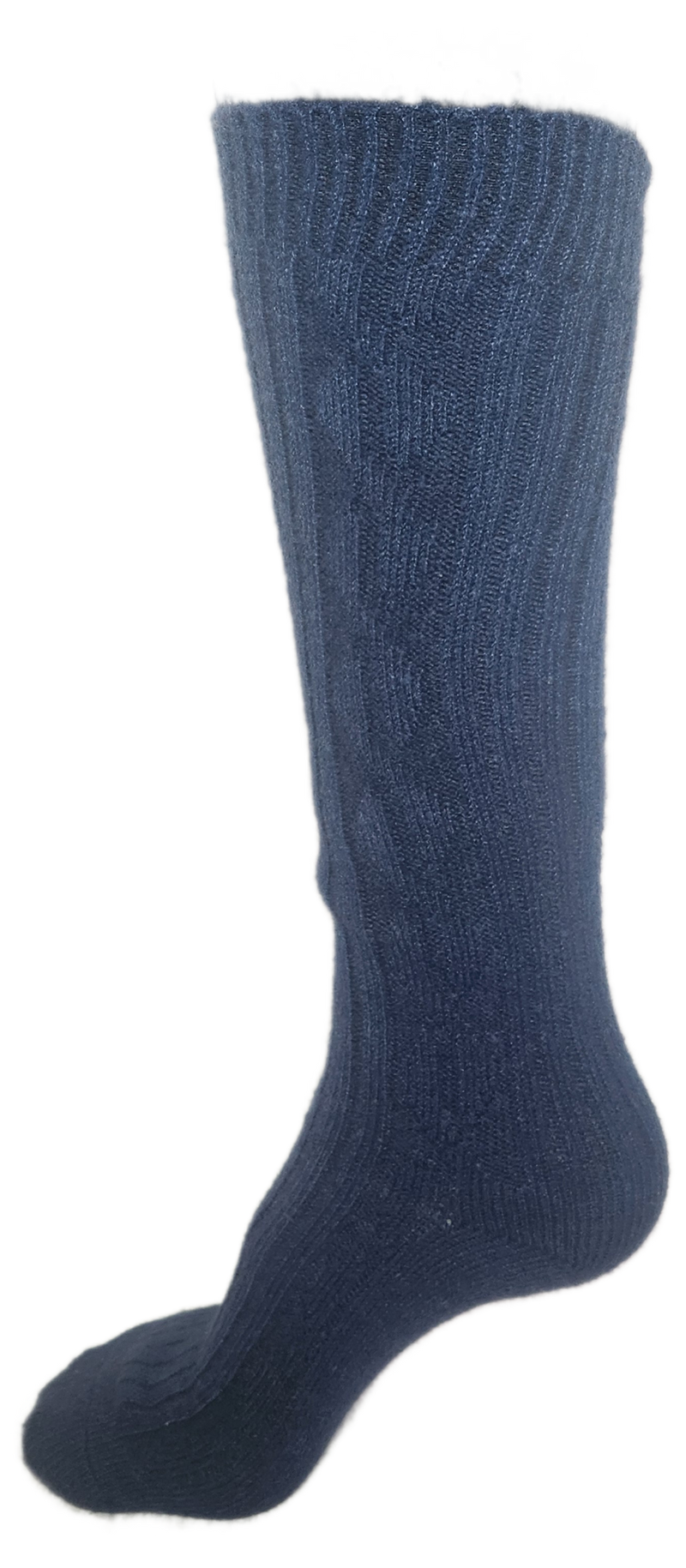 VERA TUCCI LUXURY LONG SUPER SOFT WOOL BLEND SOCKS RMD2403-172-05 NAVY