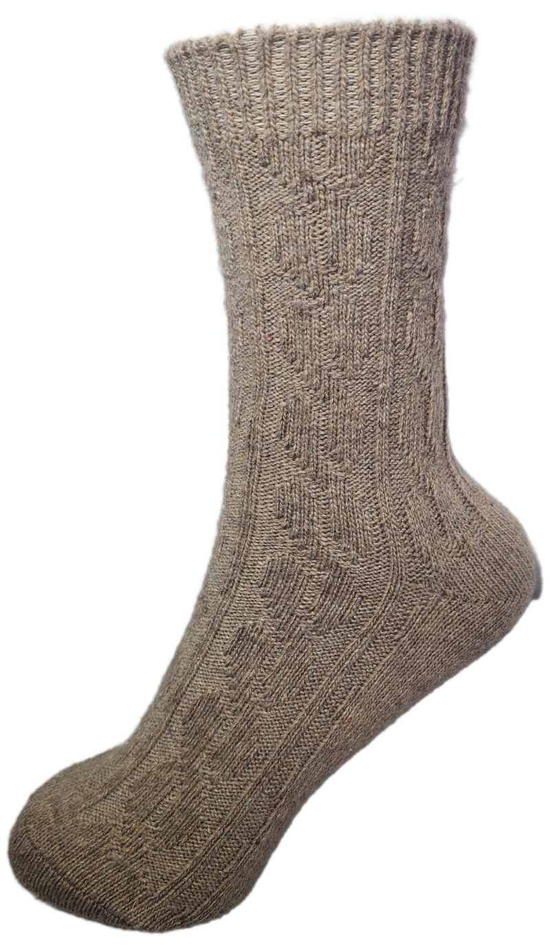 VERA TUCCI LUXURY PLAIN WOMEN'S SOCKS RMD2403-171-04 BISCUIT