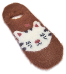 VERA TUCCI LUXURY WOMENS COSY FLUFFY ANKLE SOCKS RMD2403-06-01 CAT